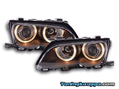 BMW E46 Sedan / Touring, Angel Eyes ajovalot (tumma)