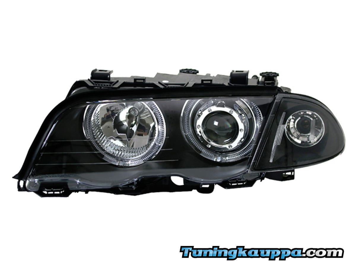 BMW E46 Sedan / Touring, CCFL Angel Eyes ajovalot + etuvilkut