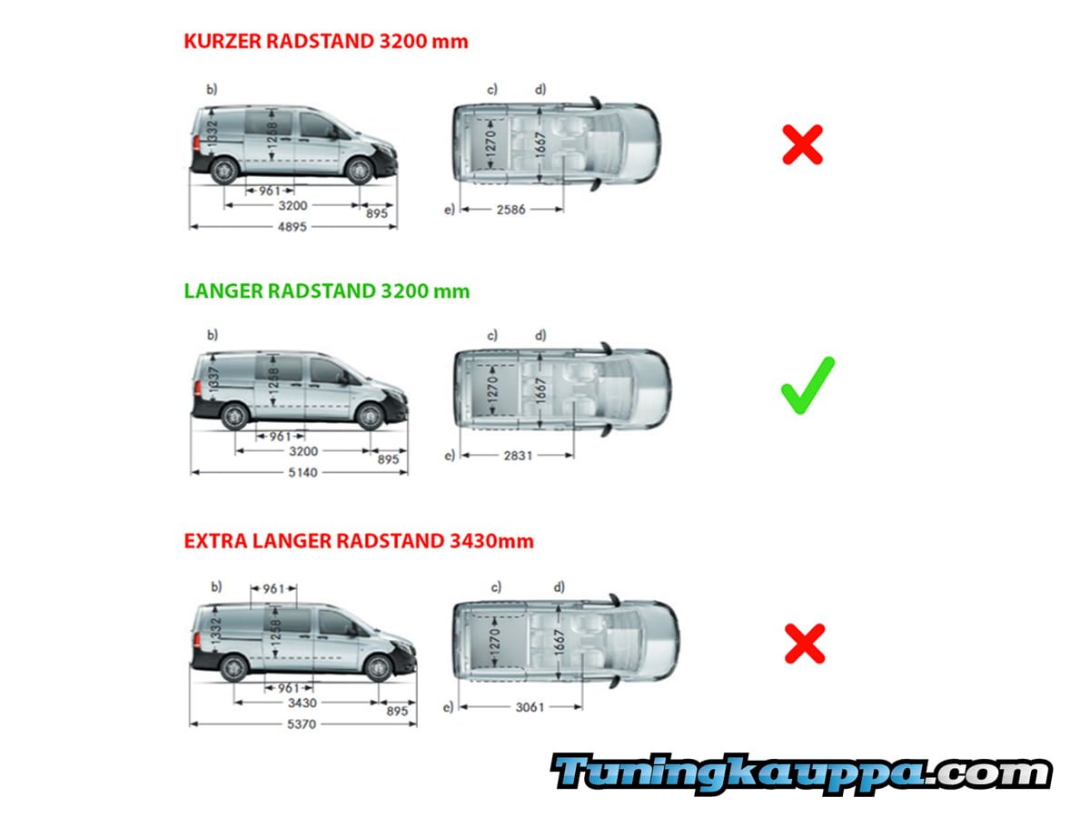 MB Vito W447, Omtec sivuikkunoiden koristelistat L2