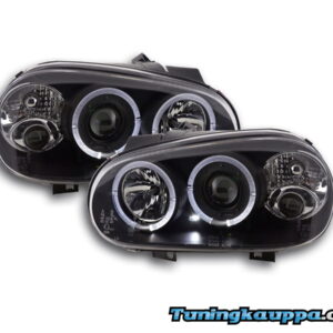 VW Golf IV, Angel Eyes ajovalot (tumma)