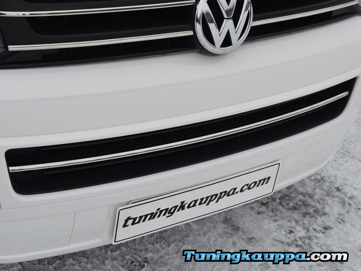 VW Transporter T5 GP, Omtec etupuskurin kromilista