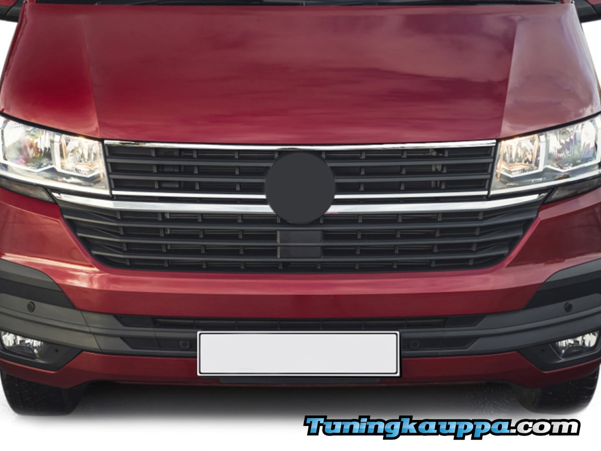 VW Transporter T6.1, Omtec maskin kromilista (ylempi)