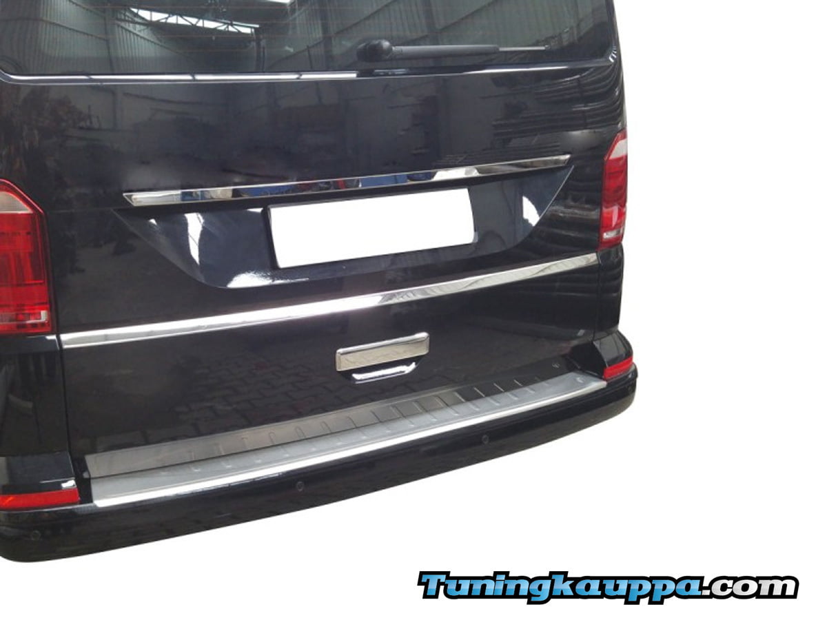 VW Transporter T6/T6.1, Omtec takapuskurin suojalista (harjattu)