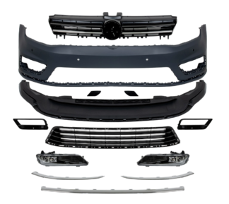 VW Golf 7 2012-2017 R-look etupuskuri + sumuvalot + maski