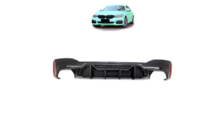 Bmw G30/G31 M-Competition musta/carbon -look diffuusori