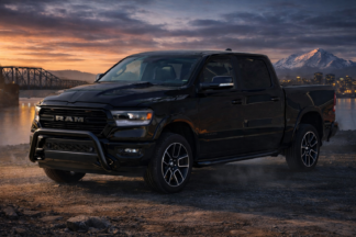 Dodge RAM black bull bar