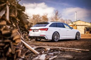 Audi S6 / A6 S-Line C8 Maxton Design takadiffuusori + mustat putken päät