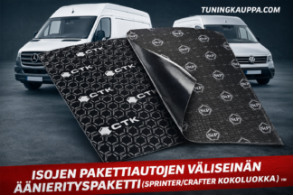 Isojen pakettiautojen väliseinän äänieristyspaketti (Sprinter, Crafter -kokoluokka ym.)
