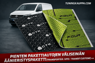 Pienten pakettiautojen väliseinän äänieristyspaketti (Transporter, Vito -kokoluokka ym.)