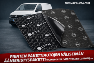 Pienten pakettiautojen väliseinän äänieristyspaketti (Transporter, Vito -kokoluokka ym.)