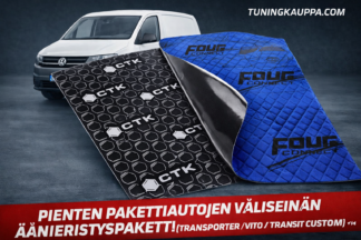 Pienten pakettiautojen väliseinän äänieristyspaketti (Transporter, Vito -kokoluokka ym.)