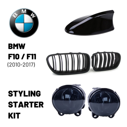 BMW F10 Tuning paketti, munuaiset, hainevä antenni, sumuvalot