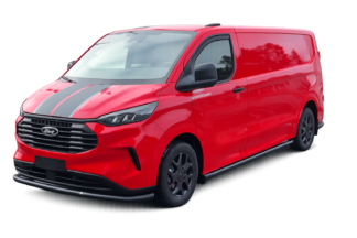 Ford Transit Custom 2024- / Vw Transporter T7 2025- musta etupuskurin suojarauta