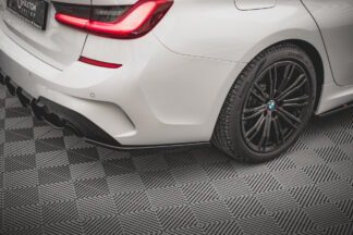 Bmw G20 (2019-2022) M-Sport  kiiltävän mustat takapuskurin kulmapalat / splitterit Maxton Design V2