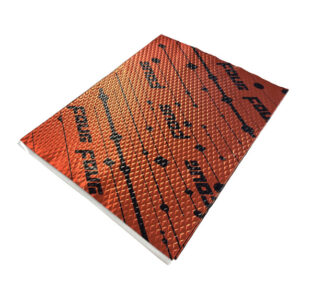 FOUR S2-BaseMat 2,5 MM 500*370 Alumiini / butyyli vaimennusmatto