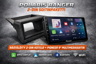 Polaris Ranger koppimönkijän soitinpaketti – Pioneer SPH-PF97BT 9” + 2-DIN soitinkotelo
