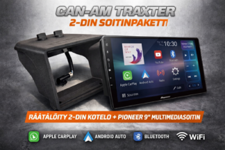 Can-Am Traxter koppimönkijän 2-DIN soitinpaketti – soitinkotelo + Pioneer SPH-PF97BT 9” soitin