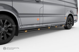 Vw Crafter mustat led kylkiputket ledeillä