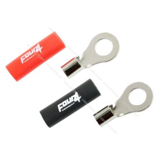 FOUR Connect M8 rengasliitin 10mm² – punainen + musta