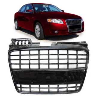 Audi A4 B7 2004–2008 sportmaski kiiltävä musta