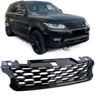 Range Rover Sport L494 2013–2017 hunajakennomaski kiiltävän musta