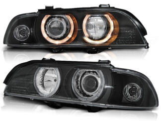BMW E39 1995–2003 Xenon Angel Eyes ajovalot – musta