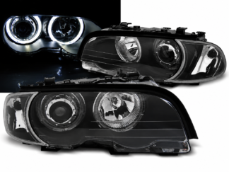 BMW E46 Coupe / Cabriolet 1999–2003 LED Angel Eyes ajovalot – musta