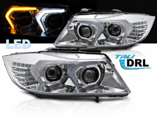BMW E90 / E91 2005–2008 Full LED -ajovalot Chrome