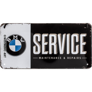 BMW Service metallikyltti 10 × 20 cm