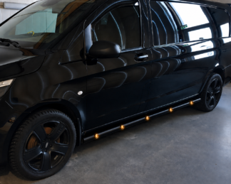 MB Vito / V-sarja W447 (2014->) mustat led kylkiputket (A1/A2)