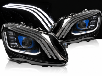 Mercedes C-sarja W205 / S205 2014–2021 Full LED ajovalot – musta