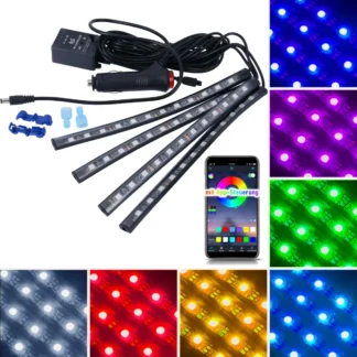 RGB LED jalkatilavalosarja 4-osainen – sovellusohjaus