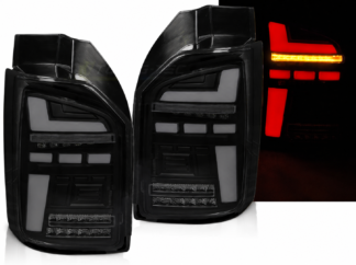VW Transporter T6 2015–2019 Pariovellinen LED BAR takavalot – Savun harmaa, dynaaminen vilkku