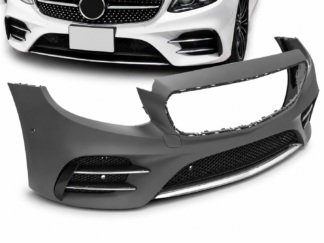 Mercedes E-sarja W213 2016–2019 Etupuskuri AMG 43 -look / AMG-Line, PDC