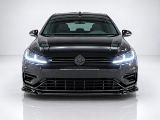 Vw Golf VII Facelift R / R-Line (2016-2020) etuspoileri V2, kiiltävä musta
