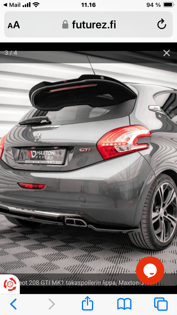 Peugeot 208 GTi (2013-2015) Maxton Design takaspoileri photo review