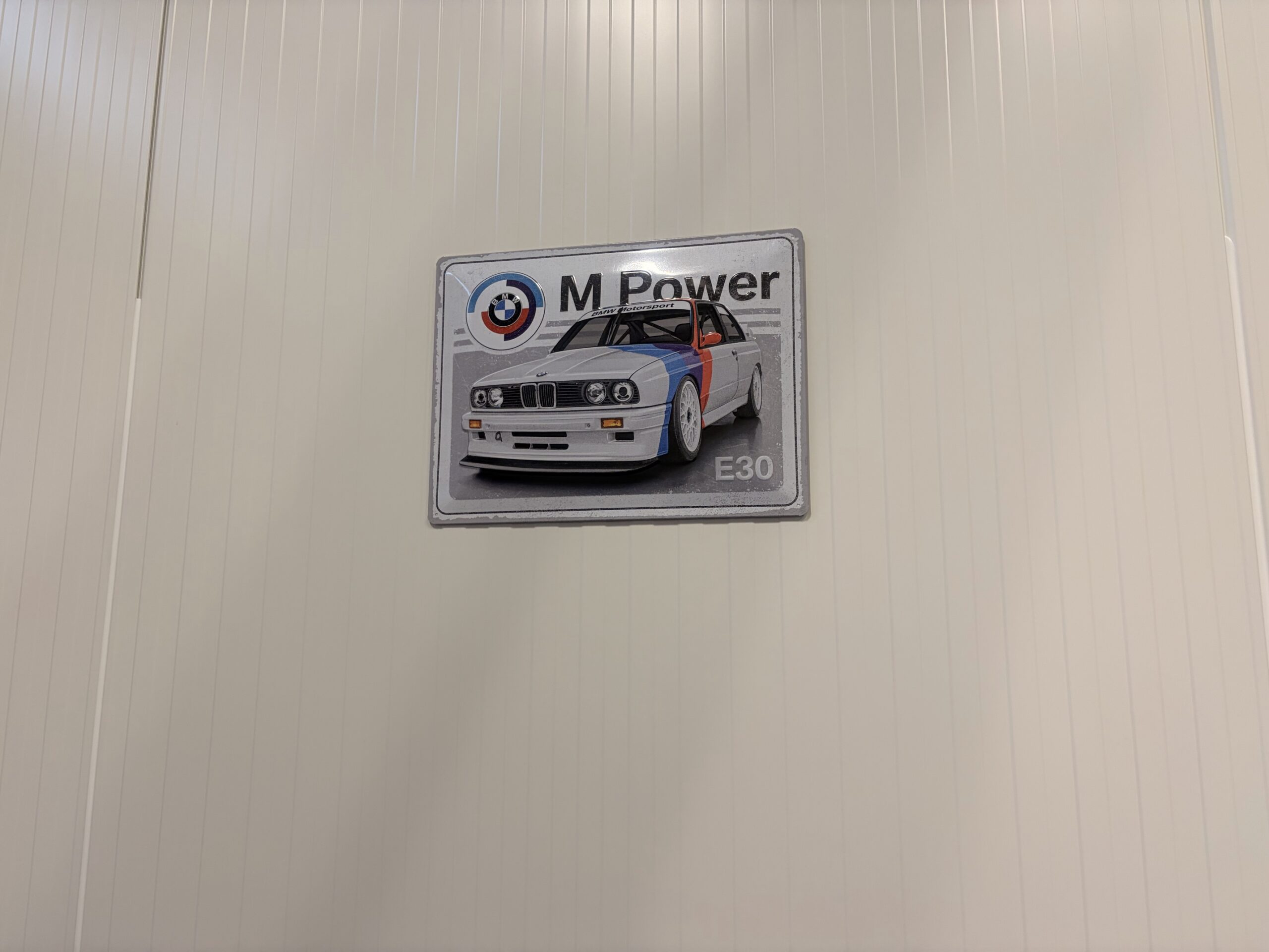 Bmw M Power E30 - Motorsport 3D-kuvioitu metallikyltti (30x40) photo review