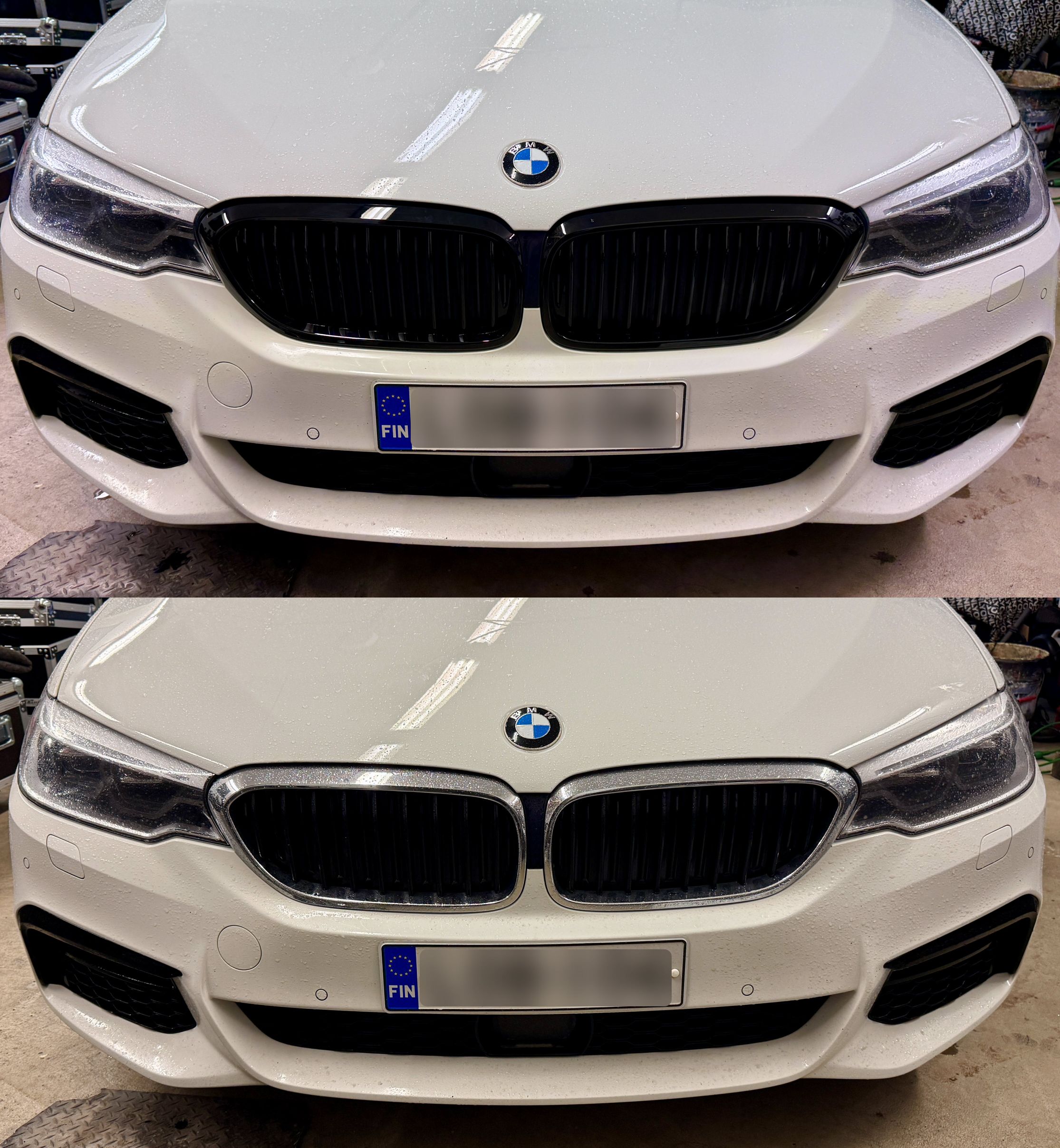 BMW G30 / G31, mustat munuaiset (kiiltävä) photo review